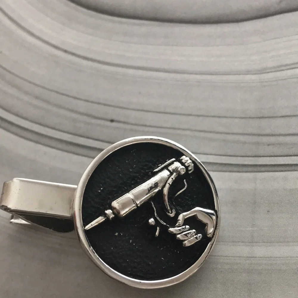 Vintage craftsman router Soldering iron tie clip